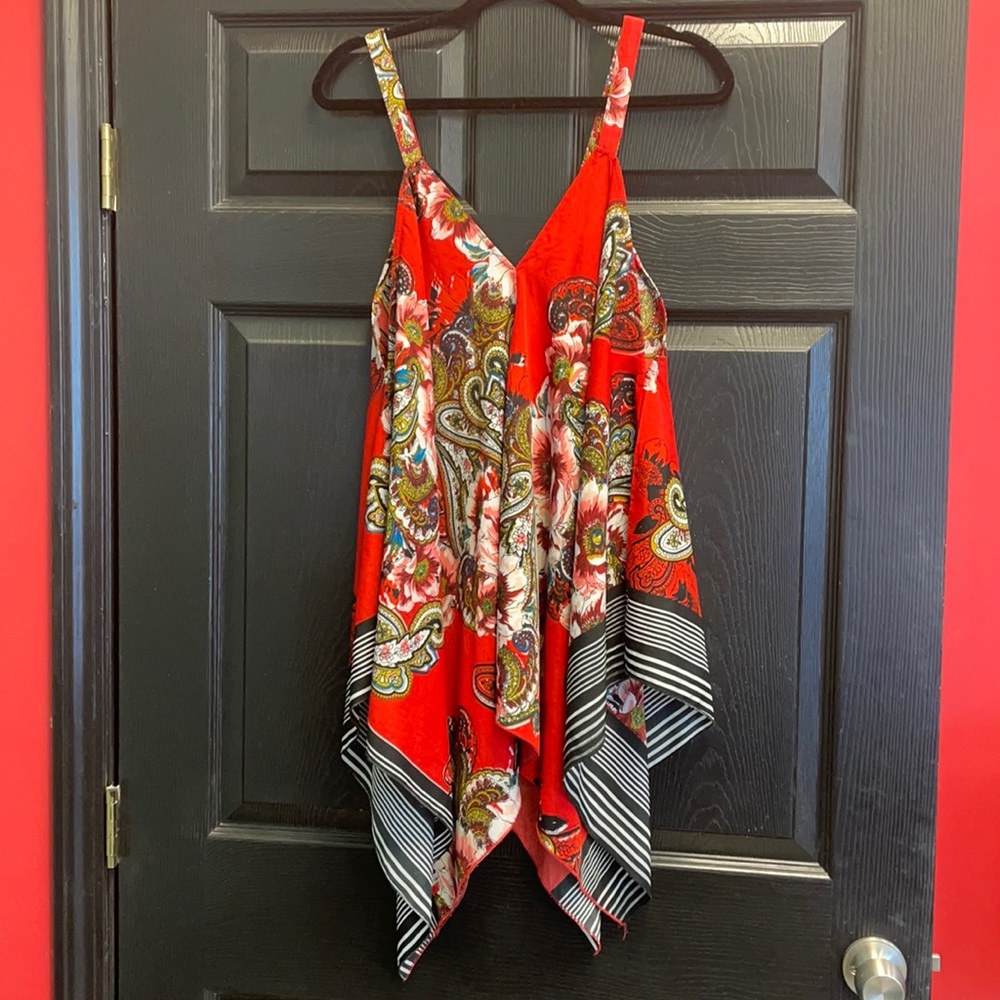Oriental pattern tank.